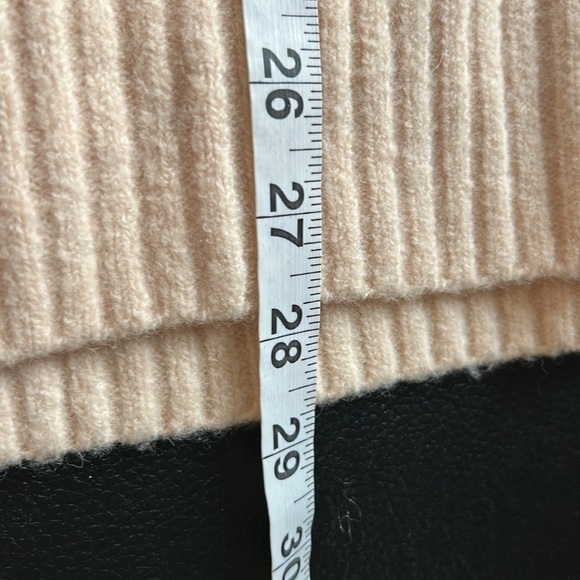 Anthropologie Aimee Alpaca Pompom Blush Pink Peach Mock Neck Sweater Sz XS - Picture 16 of 16